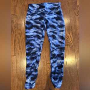 Calvin Klein Kids Leggings in Blue and Black Tie-Dye